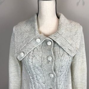 Saturday Sunday Button front Grey Cardigan Sz S